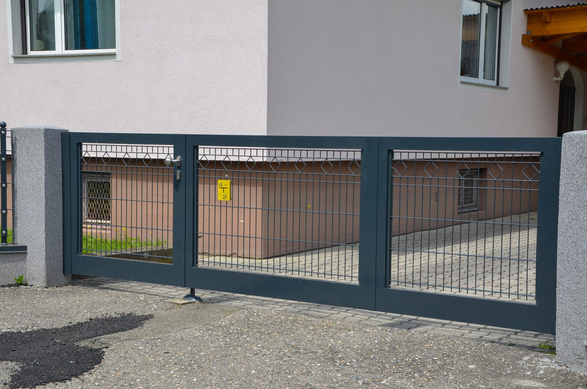 Aluminium Drehtor
